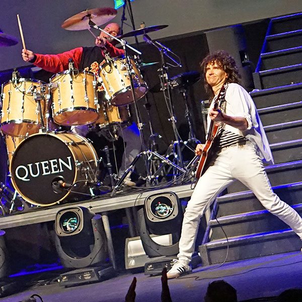 Queen Tribute Band Flash performing A Kind of Magic live on stage