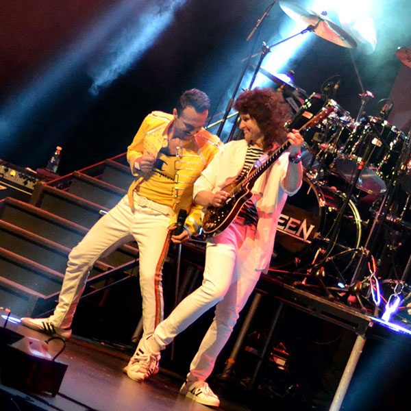 Queen Tribute Band Flash performing Radio GaGa live on stage