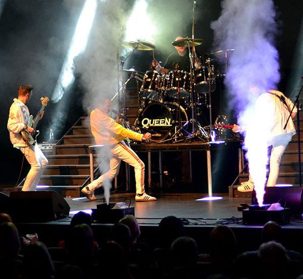 Queen Tribute Band Flash performing Bohemian Rhapsody live on stage